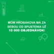 10 000 objednávok od spustenia objednávkového systému na MOM Hrobákova